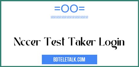 nccer.org test taker login